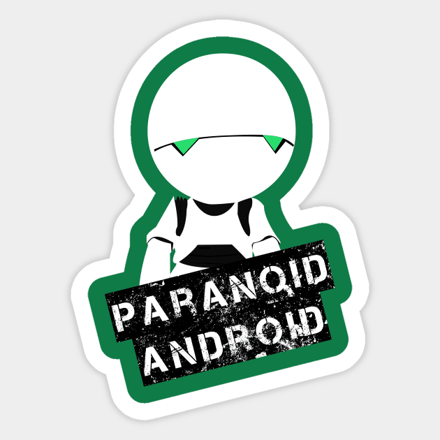 Paranoid Android Sticker by insidethetardis